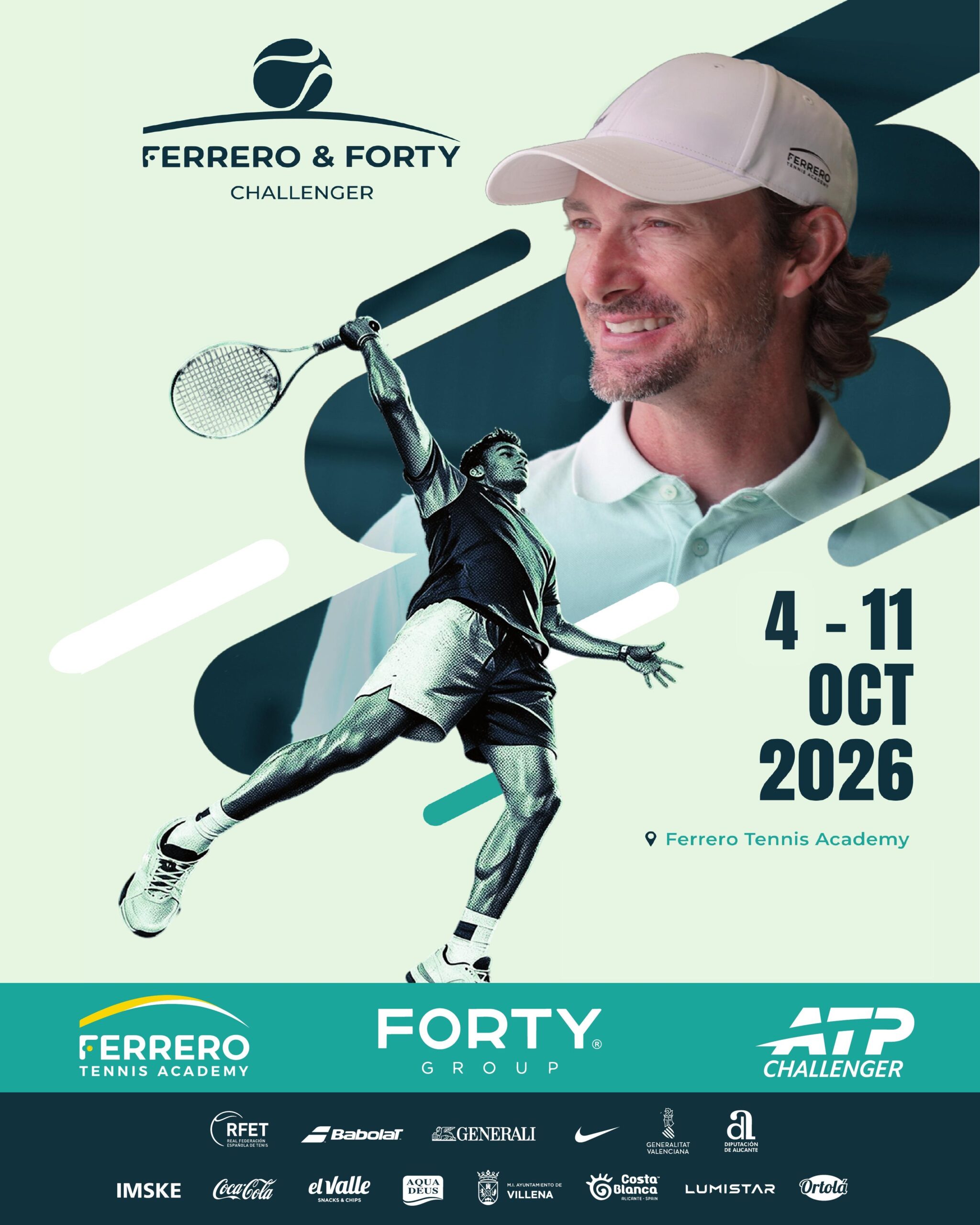 Ferrero & Forty Challenger, del 4 al 11 de octubre de 2026