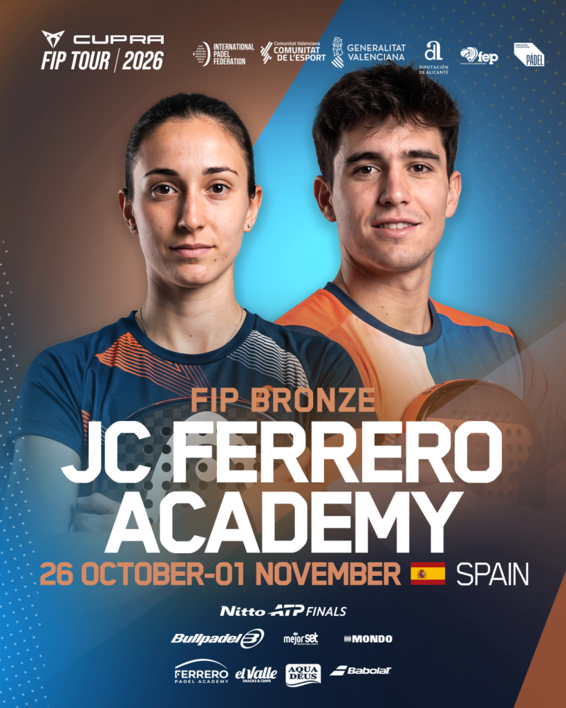 Cartel FIP Bronze JC Ferrero Academy 2026, del 26 de octubre al 1 de noviembre